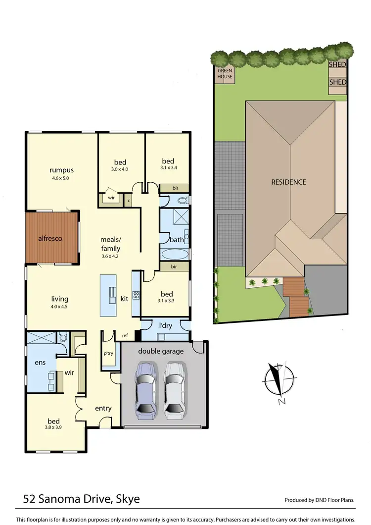 Floorplan of Homely house listing, 52 Sanoma Drive, Skye VIC 3977