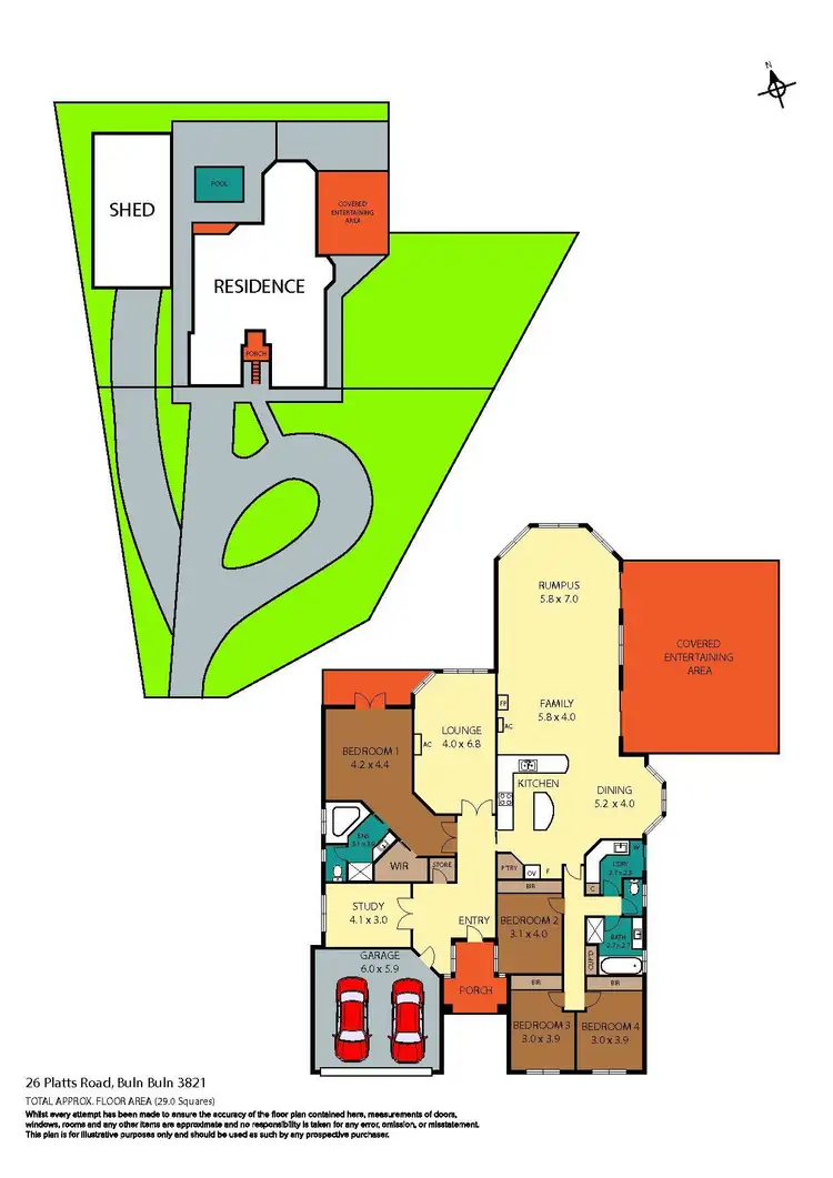 Floorplan of Homely house listing, 26 Platts Road, Buln Buln VIC 3821