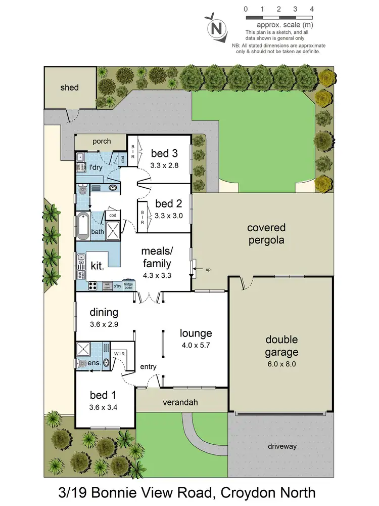 Floorplan of Homely unit listing, 3/19 Bonnie View Road, Croydon North VIC 3136