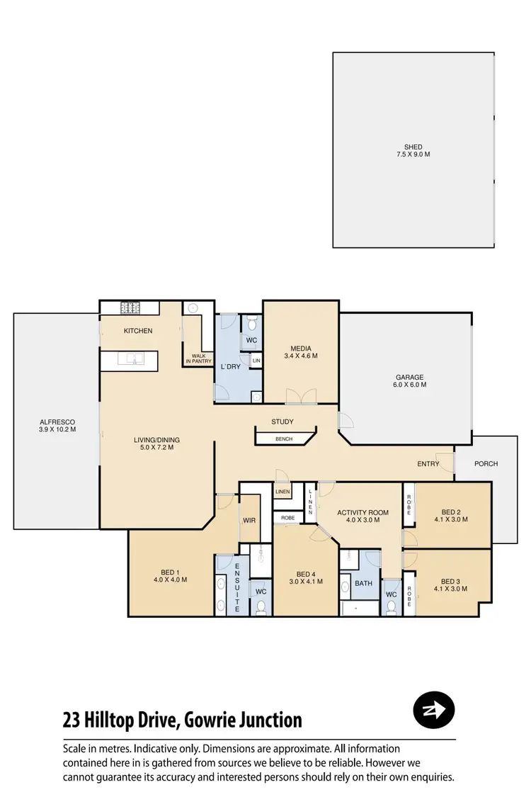 Floorplan of Homely house listing, 23 Hilltop Drive, Gowrie Junction QLD 4352