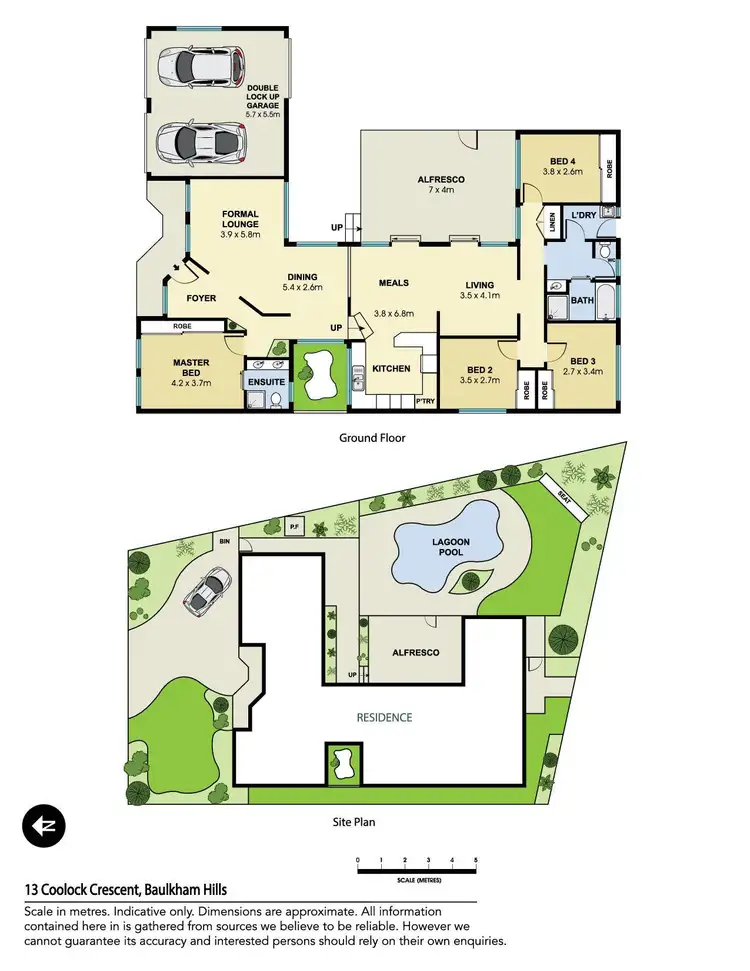 Floorplan of Homely house listing, 13 Coolock Crescent, Baulkham Hills NSW 2153