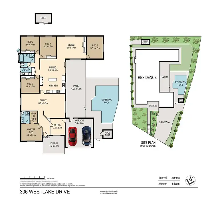 Floorplan of Homely house listing, 306 Westlake Drive, Westlake QLD 4074