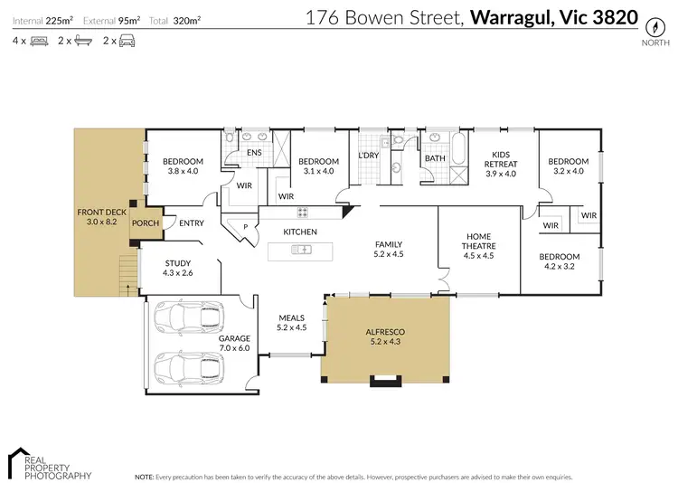 Floorplan of Homely house listing, 176 Bowen Street, Warragul VIC 3820