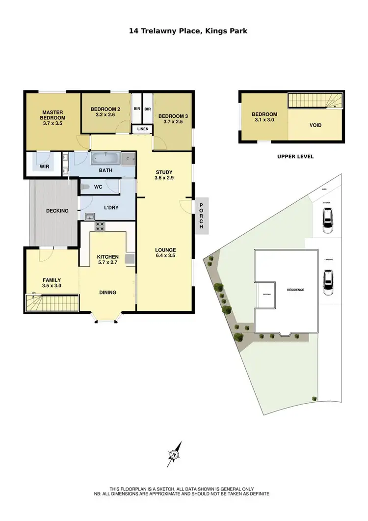 Floorplan of Homely house listing, 14 Trelawny Place, Kings Park VIC 3021