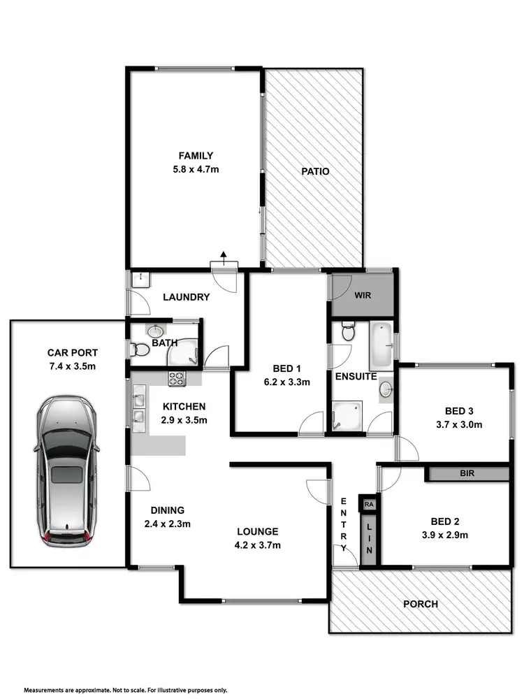 Floorplan of Homely house listing, 100 Thomas Mitchell Drive, Wodonga VIC 3690