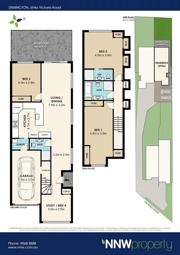 Floorplan of Homely semi-detached listing, 694a Victoria Road, Ermington NSW 2115