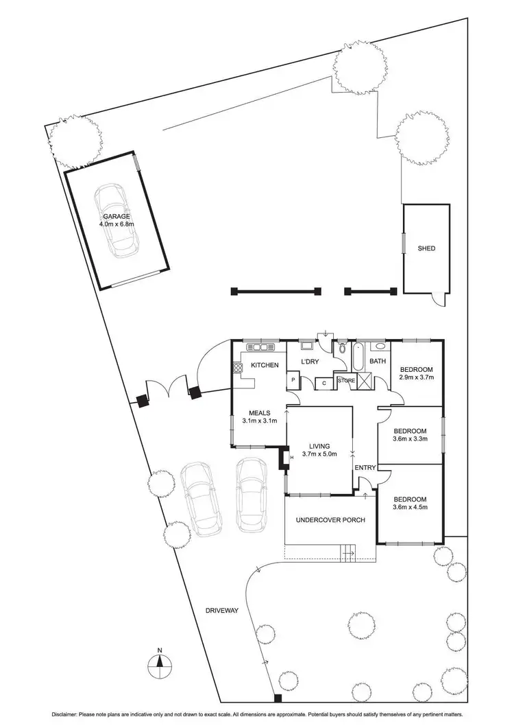 Floorplan of Homely house listing, 42 Scott Grove, Kingsbury VIC 3083