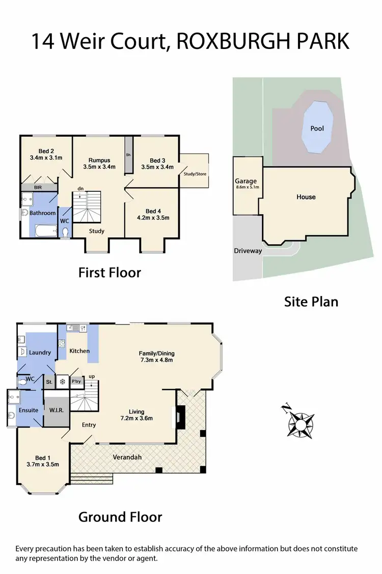 Floorplan of Homely house listing, 14 Weir Court, Roxburgh Park VIC 3064
