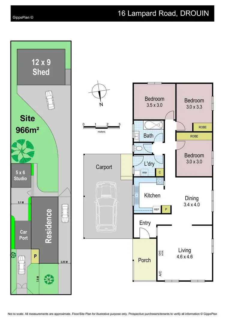 Floorplan of Homely house listing, 16 Lampard Road, Drouin VIC 3818