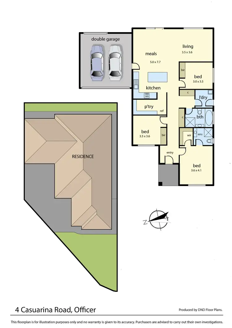 Floorplan of Homely house listing, 4 Casuarina Road, Officer VIC 3809