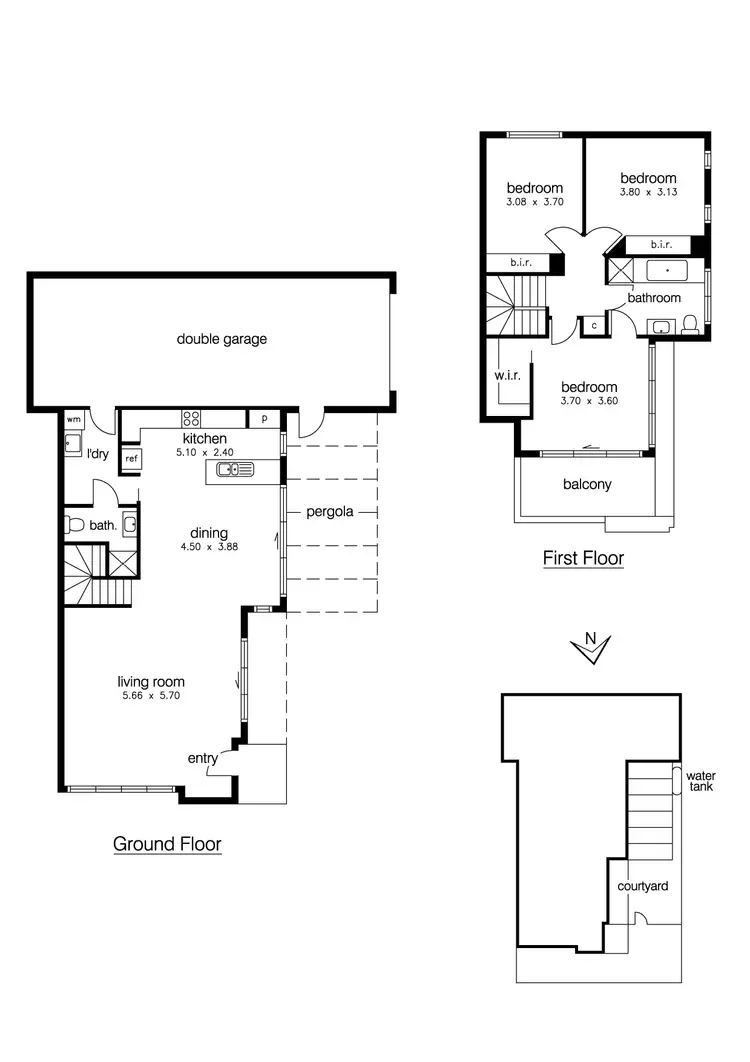 Floorplan of Homely townhouse listing, 4/71 Oxford Street, Newport VIC 3015