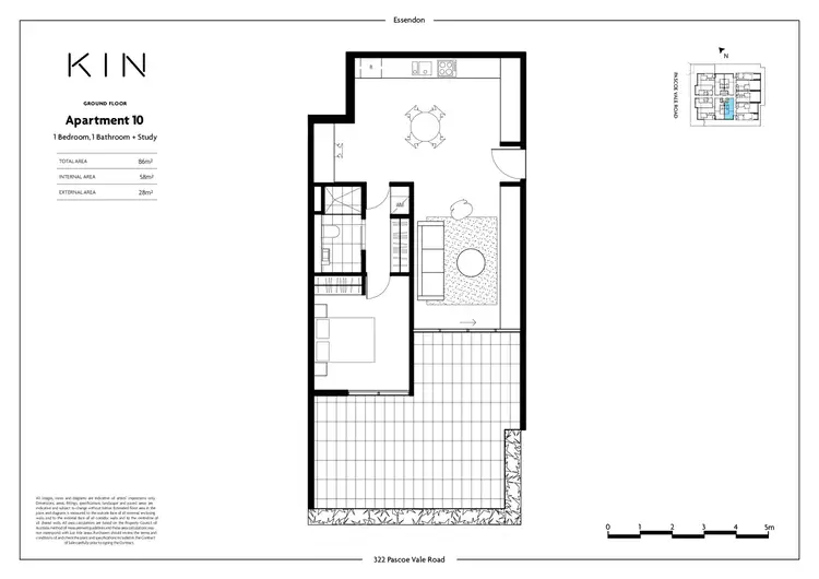 Floorplan of Homely apartment listing, G10/324 Pascoe Vale Road, Essendon VIC 3040