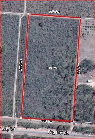 Floorplan of Homely land listing, 4600 Fog Bay Road, Dundee Forest NT 840