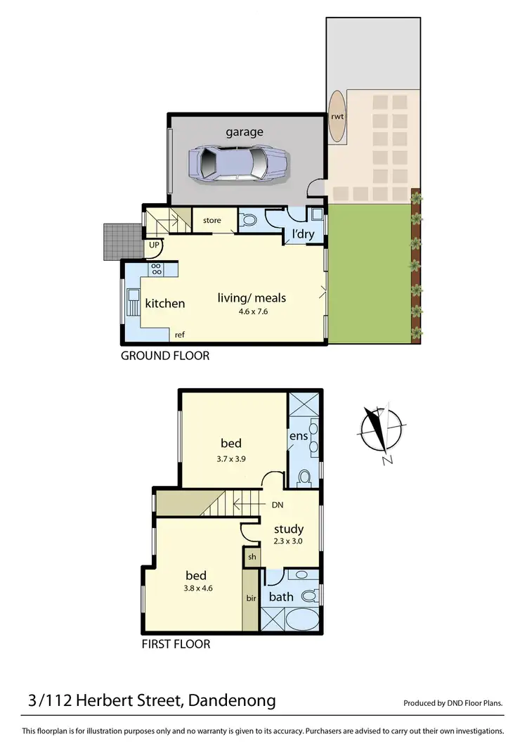 Floorplan of Homely townhouse listing, 4/112 Herbert Street, Dandenong VIC 3175