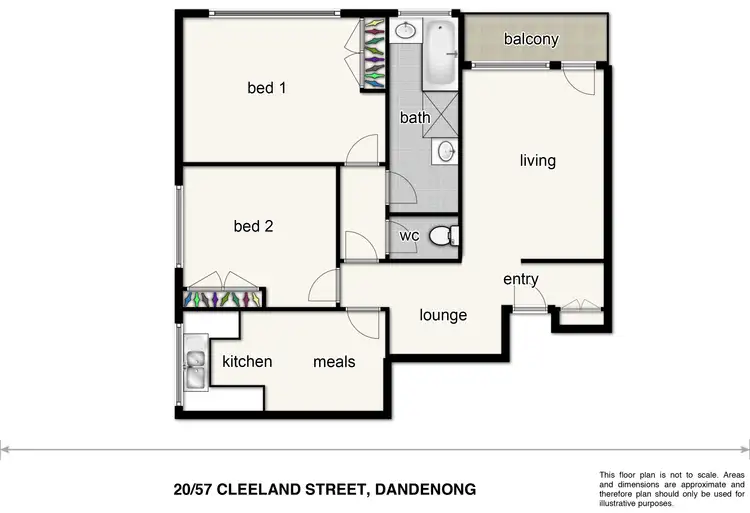 Floorplan of Homely apartment listing, 20/57-59 Cleeland Street, Dandenong VIC 3175