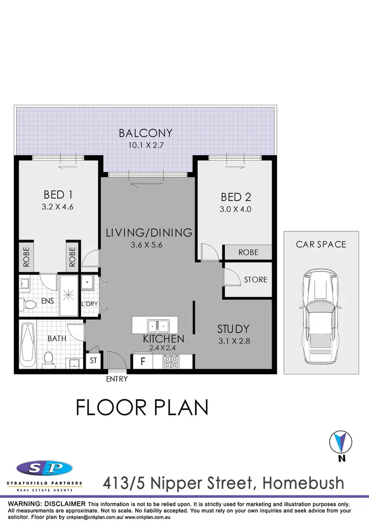 Floorplan of Homely apartment listing, 413/5 Nipper Street, Homebush NSW 2140