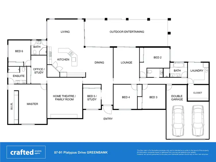 Floorplan of Homely house listing, 87-91 Platypus Drive, Greenbank QLD 4124