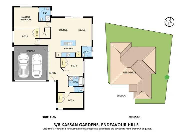 Floorplan of Homely house listing, 3/8 Kassan Gardens, Endeavour Hills VIC 3802