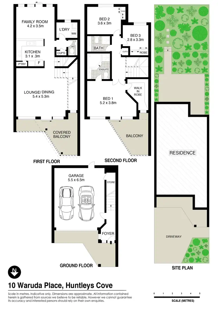 Floorplan of Homely house listing, 10 Waruda Place, Huntleys Cove NSW 2111