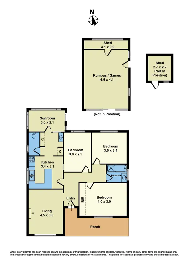 Floorplan of Homely house listing, 3 Lowe Crescent, Sunshine VIC 3020