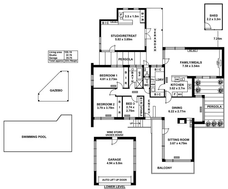 Floorplan of Homely house listing, 2 Flavel Avenue, Woodforde SA 5072
