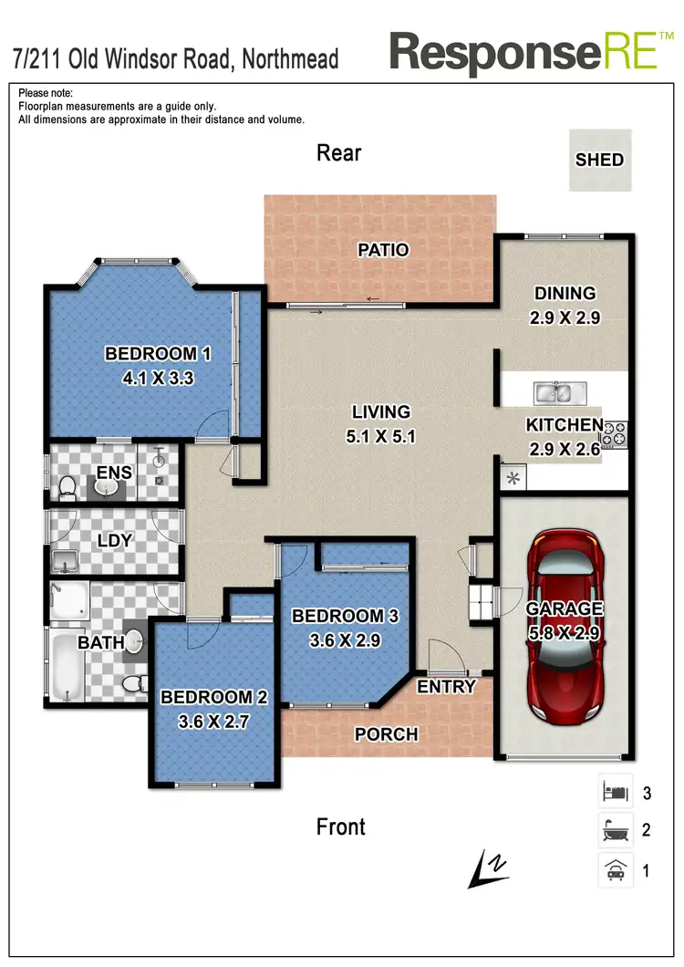 Floorplan of Homely villa listing, 7/211 Old Windsor Road, Northmead NSW 2152