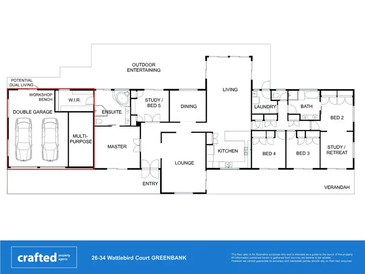 Floorplan of Homely house listing, 26-34 Wattlebird Court, Greenbank QLD 4124