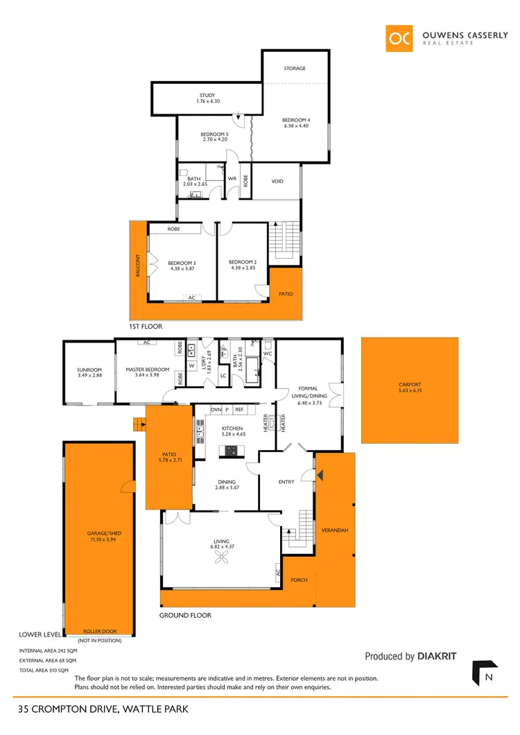 Floorplan of Homely house listing, 35 Crompton Drive, Wattle Park SA 5066