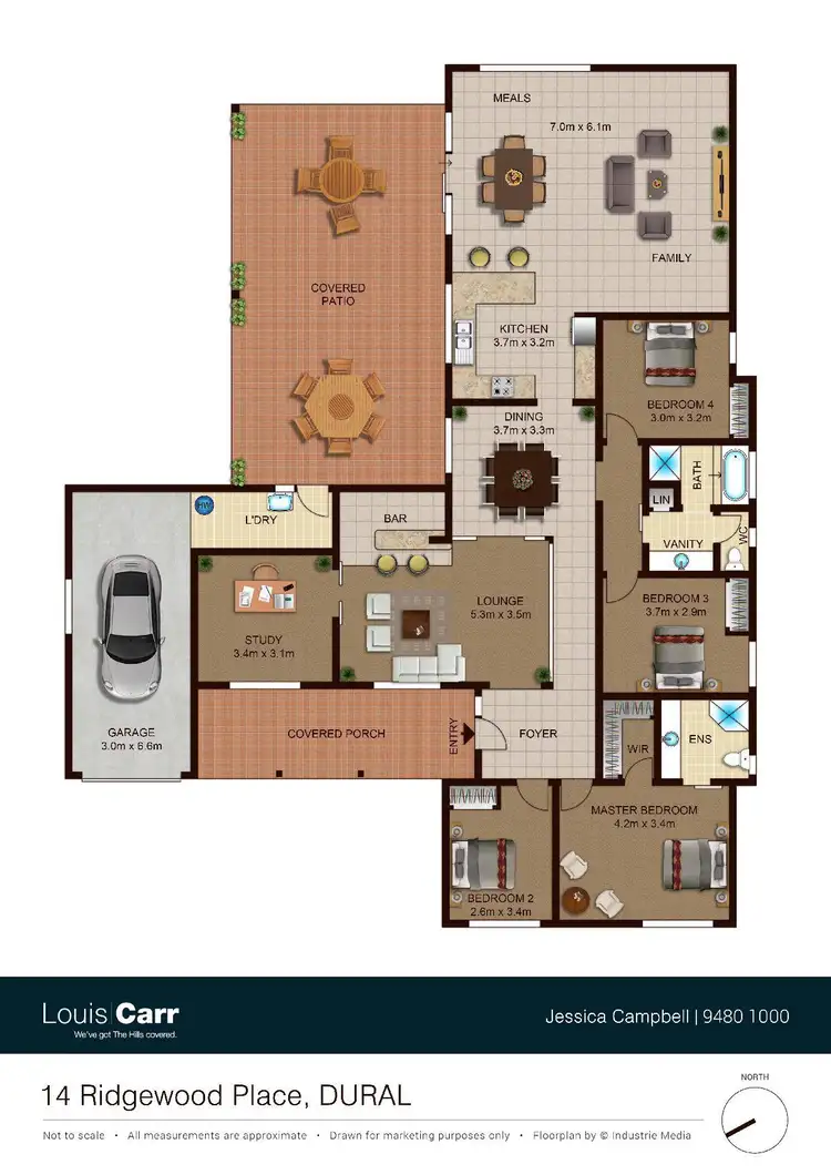 Floorplan of Homely house listing, 14 Ridgewood Place, Dural NSW 2158
