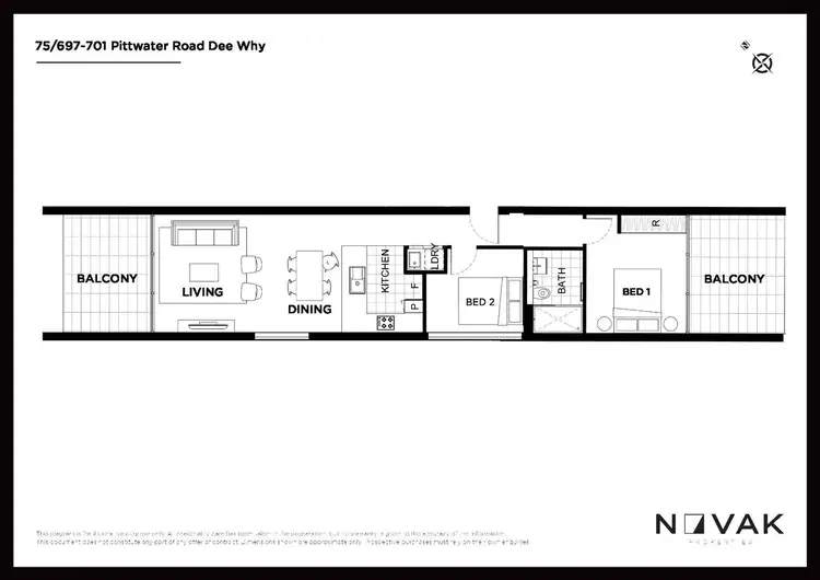 Floorplan of Homely apartment listing, 75/697-701 Pittwater Road, Dee Why NSW 2099