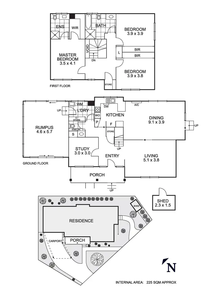 Floorplan of Homely townhouse listing, 2/7 Honni Court, Fawkner VIC 3060