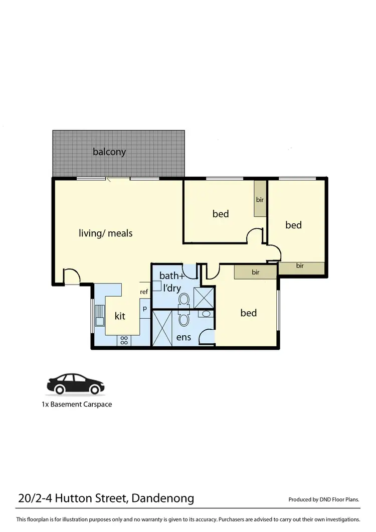 Floorplan of Homely apartment listing, Level 2/20/2-4 Hutton Street, Dandenong VIC 3175