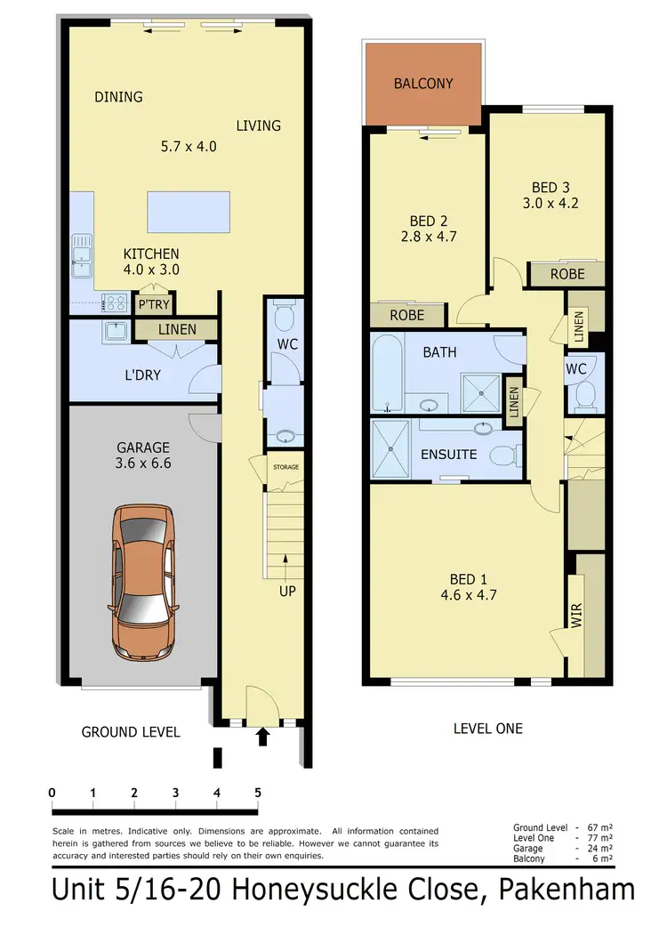Floorplan of Homely house listing, 5/16-20 Honeysuckle Close, Pakenham VIC 3810