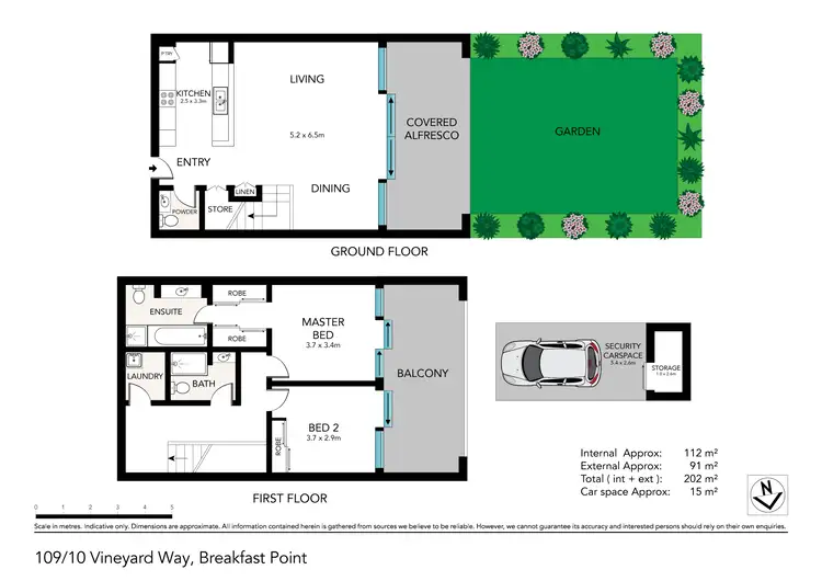 Floorplan of Homely apartment listing, 109/10-16 Vineyard Way, Breakfast Point NSW 2137