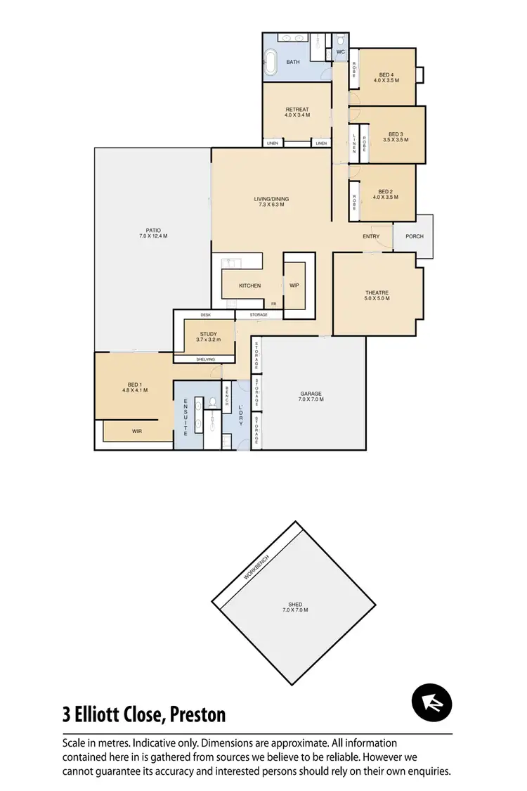Floorplan of Homely house listing, 3 Elliott Close, Preston QLD 4352