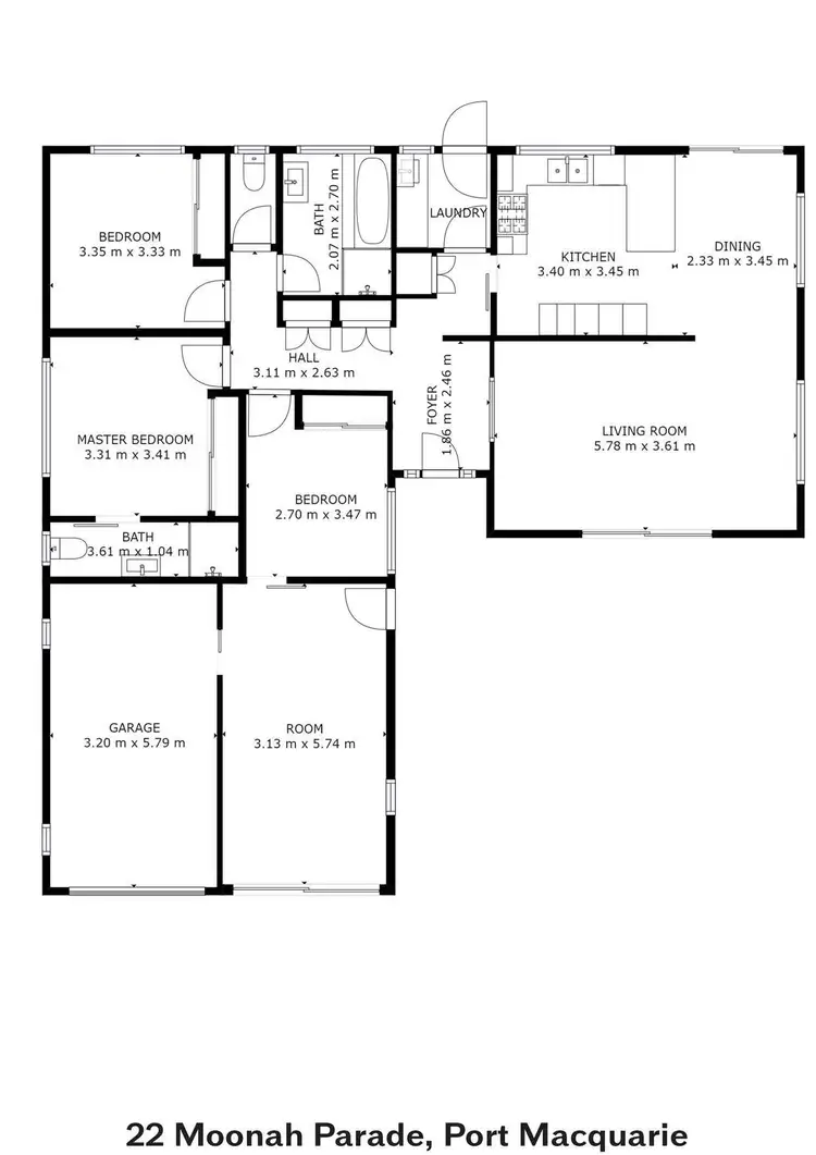 Floorplan of Homely house listing, 22 Moonah Parade, Port Macquarie NSW 2444