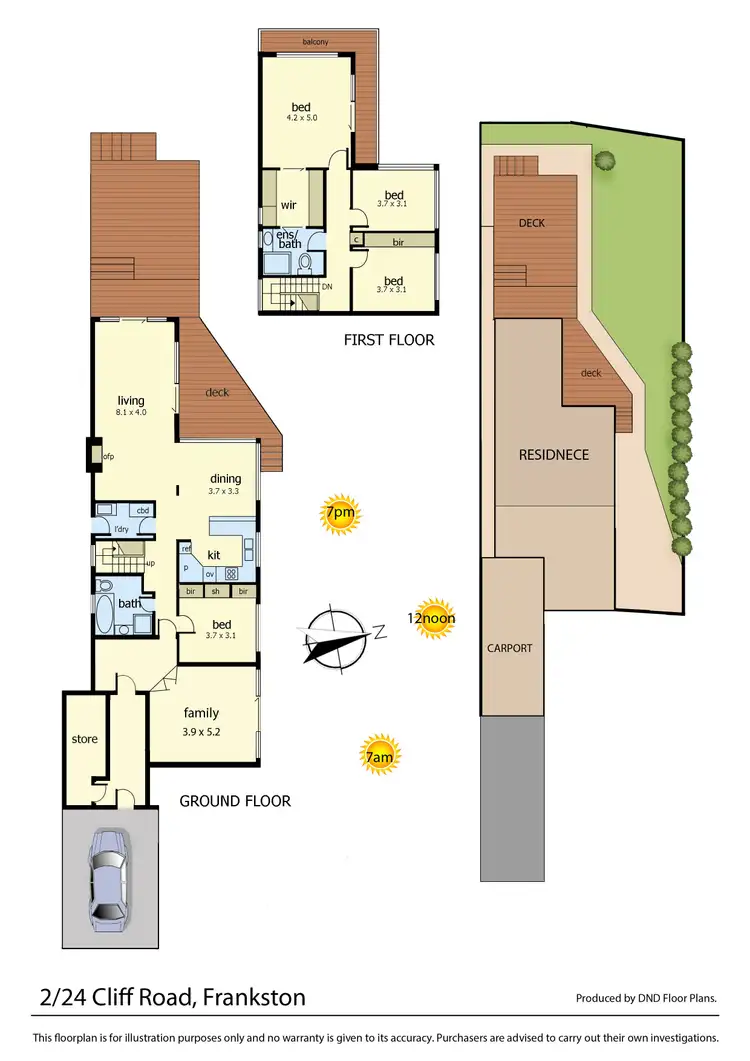 Floorplan of Homely house listing, 2/24 Cliff Road, Frankston VIC 3199