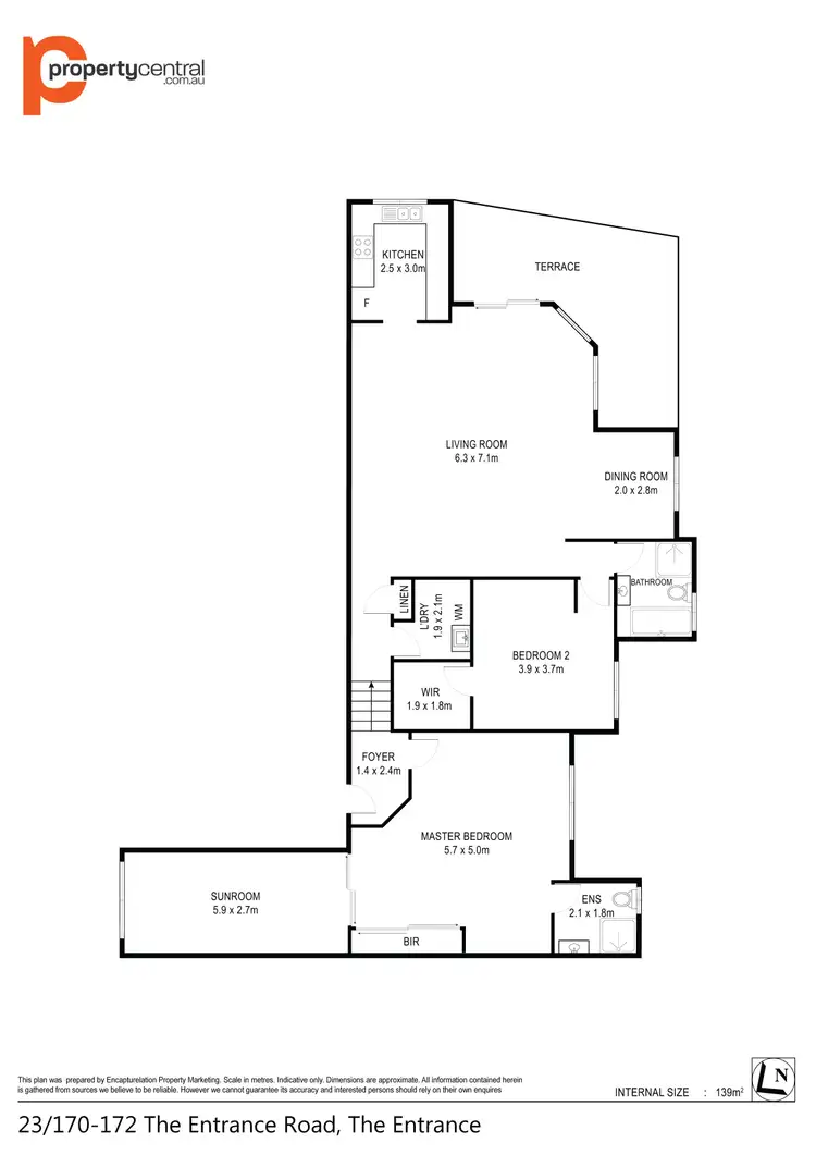 Floorplan of Homely unit listing, 13/170-172 The Entrance Road, The Entrance NSW 2261