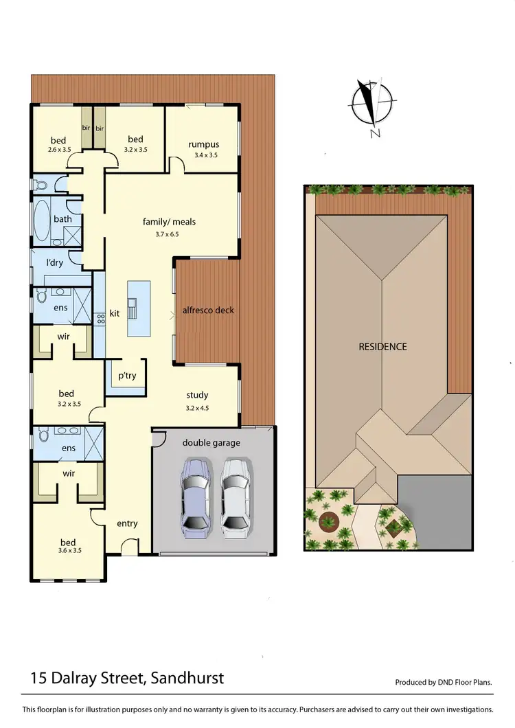 Floorplan of Homely house listing, 15 Dalray Street, Sandhurst VIC 3977