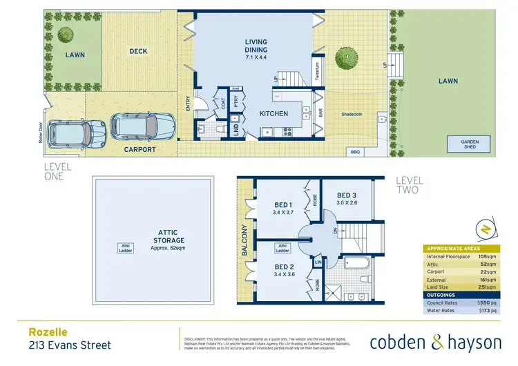 Floorplan of Homely house listing, 213 Evans Street, Rozelle NSW 2039