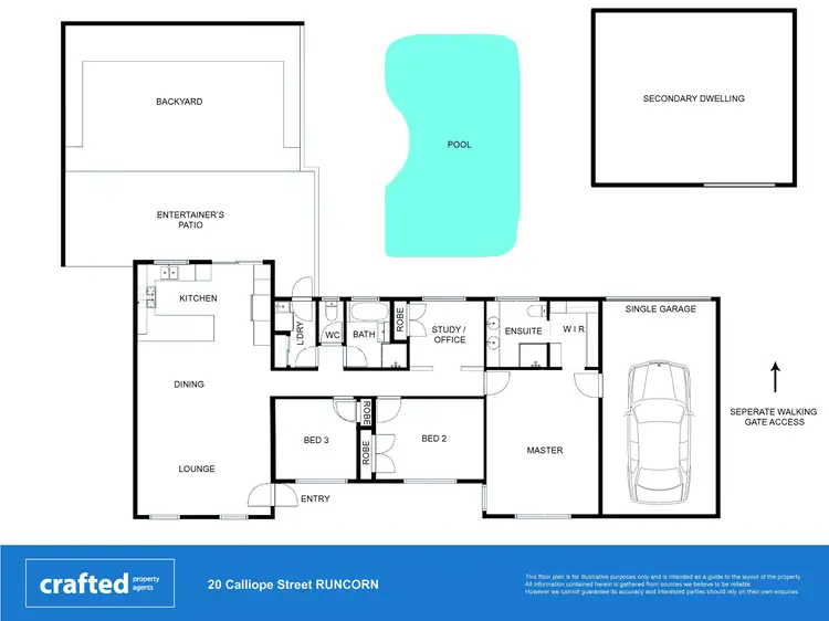 Floorplan of Homely house listing, 20 Calliope Street, Runcorn QLD 4113