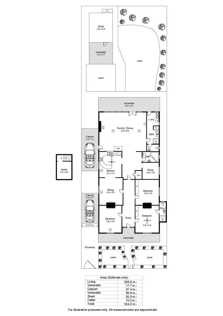 Floorplan of Homely house listing, 14 Tennyson Street, Medindie SA 5081