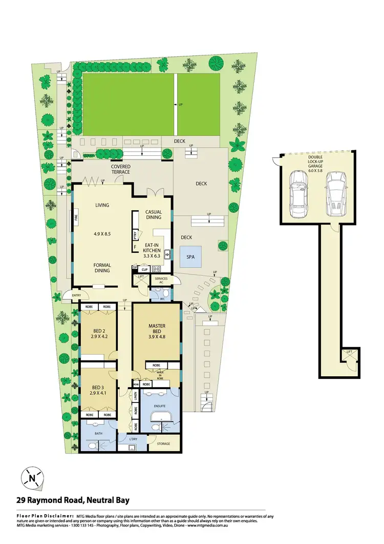 Floorplan of Homely semi-detached listing, 29 Raymond Road, Neutral Bay NSW 2089
