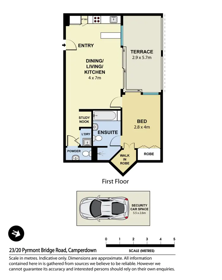 Floorplan of Homely apartment listing, 23/20 Pyrmont Bridge Road, Camperdown NSW 2050