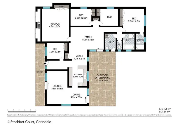 Floorplan of Homely house listing, 4 Stoddart Court, Carindale QLD 4152
