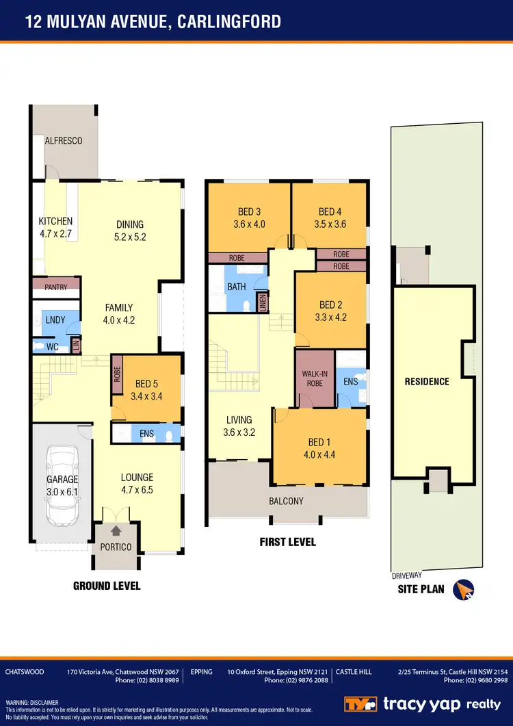 Floorplan of Homely house listing, 12 Mulyan Avenue, Carlingford NSW 2118