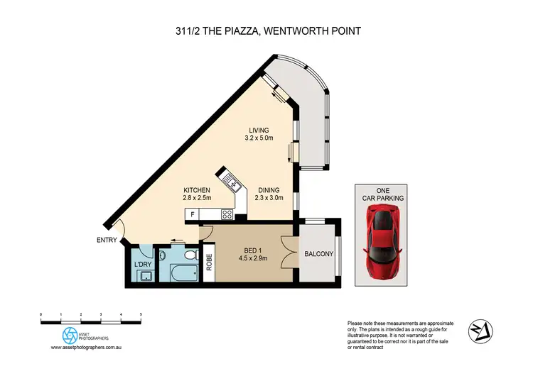 Floorplan of Homely unit listing, 311/2 The Piazza, Wentworth Point NSW 2127