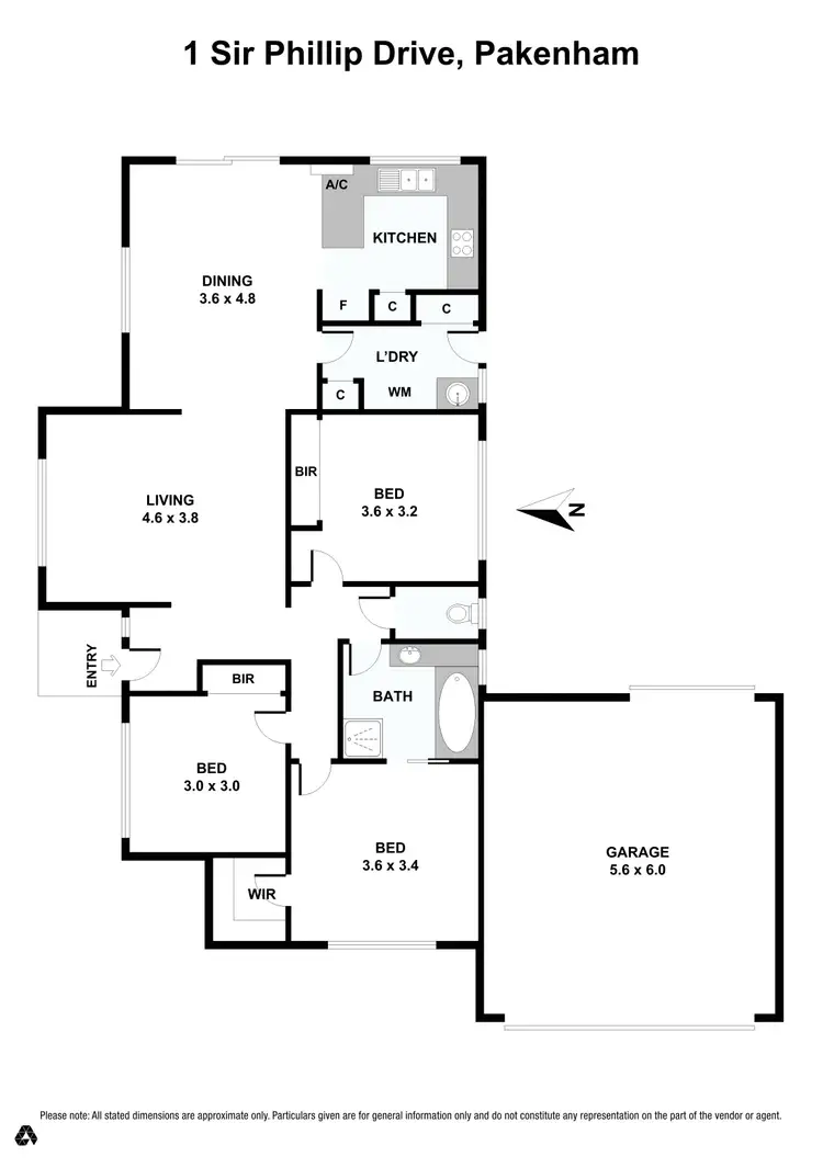 Floorplan of Homely house listing, 1 Sir Phillip Court, Pakenham VIC 3810