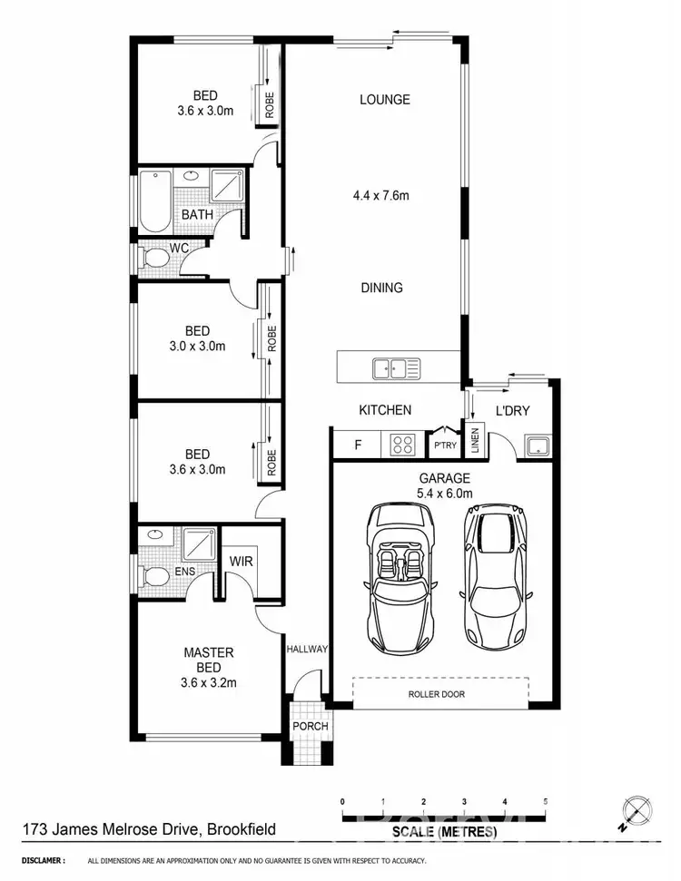 Floorplan of Homely house listing, 173 James Melrose Drive, Brookfield VIC 3338