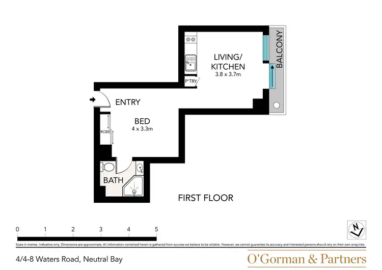 Floorplan of Homely apartment listing, 4/8 Waters Road, Neutral Bay NSW 2089